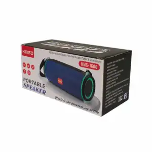 Mini bocina portable bluetooth con luz led kms-j600