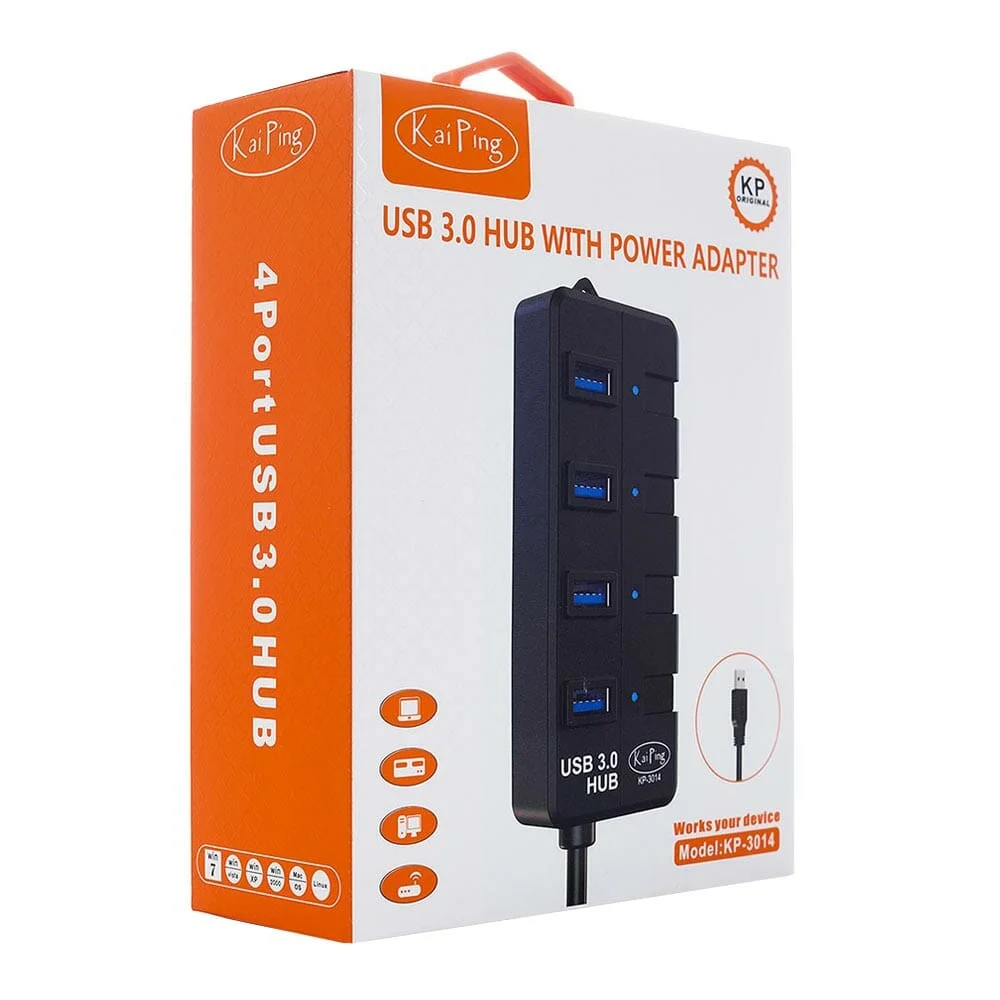 Hub de 4 entradas usb 3.0 para computado...