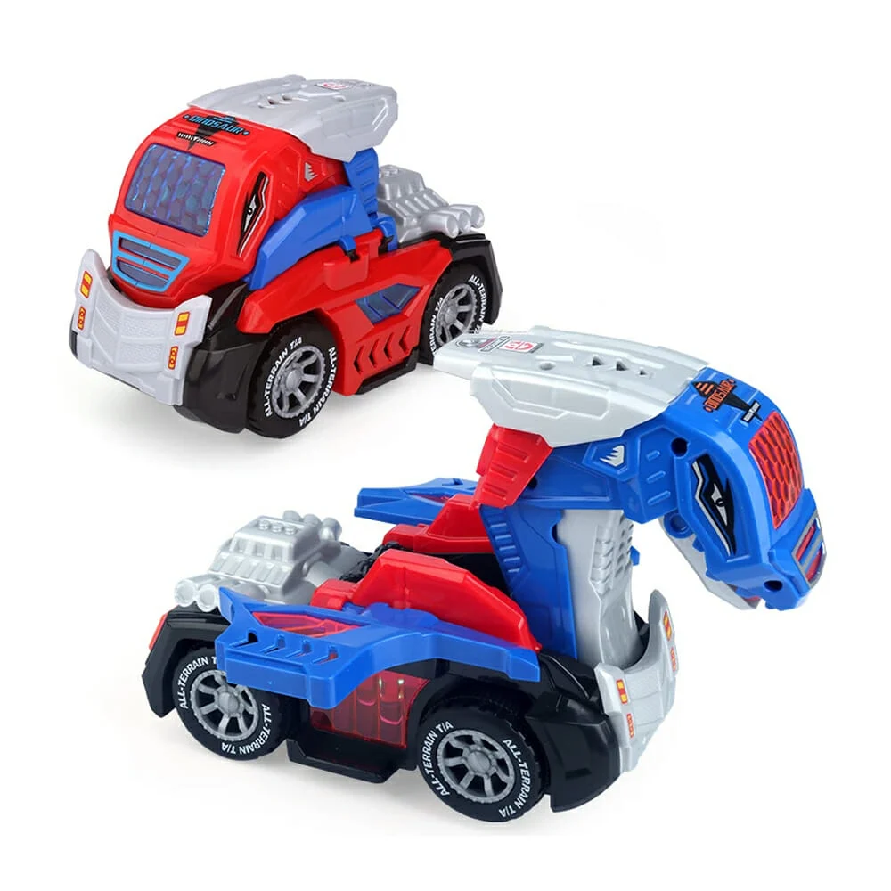 Carro móvil 2 en 1 deformable a brachiosaurus con luz y sonido / hg-885