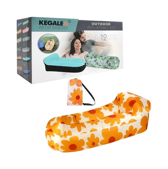 1pza Cama inflable de exterior, con cuer...