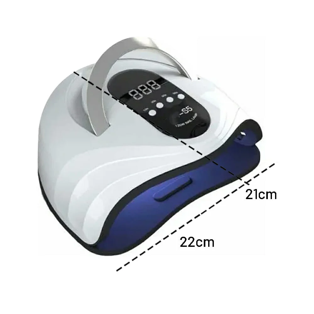 Lámpara led uv para secado de uñas 120w / sun s5