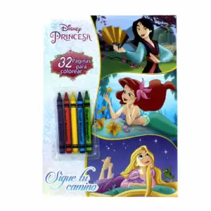 Cuaderno libro con 32 páginas hojas y crayolas para colorear, varieda…