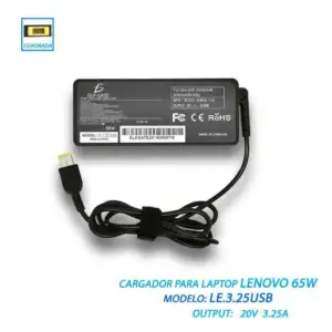 Cargador de punta cuadrada tipo usb para laptop, compatible con Lenov…