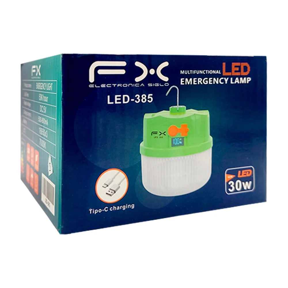 Lámpara de emergencia recargable fx con...