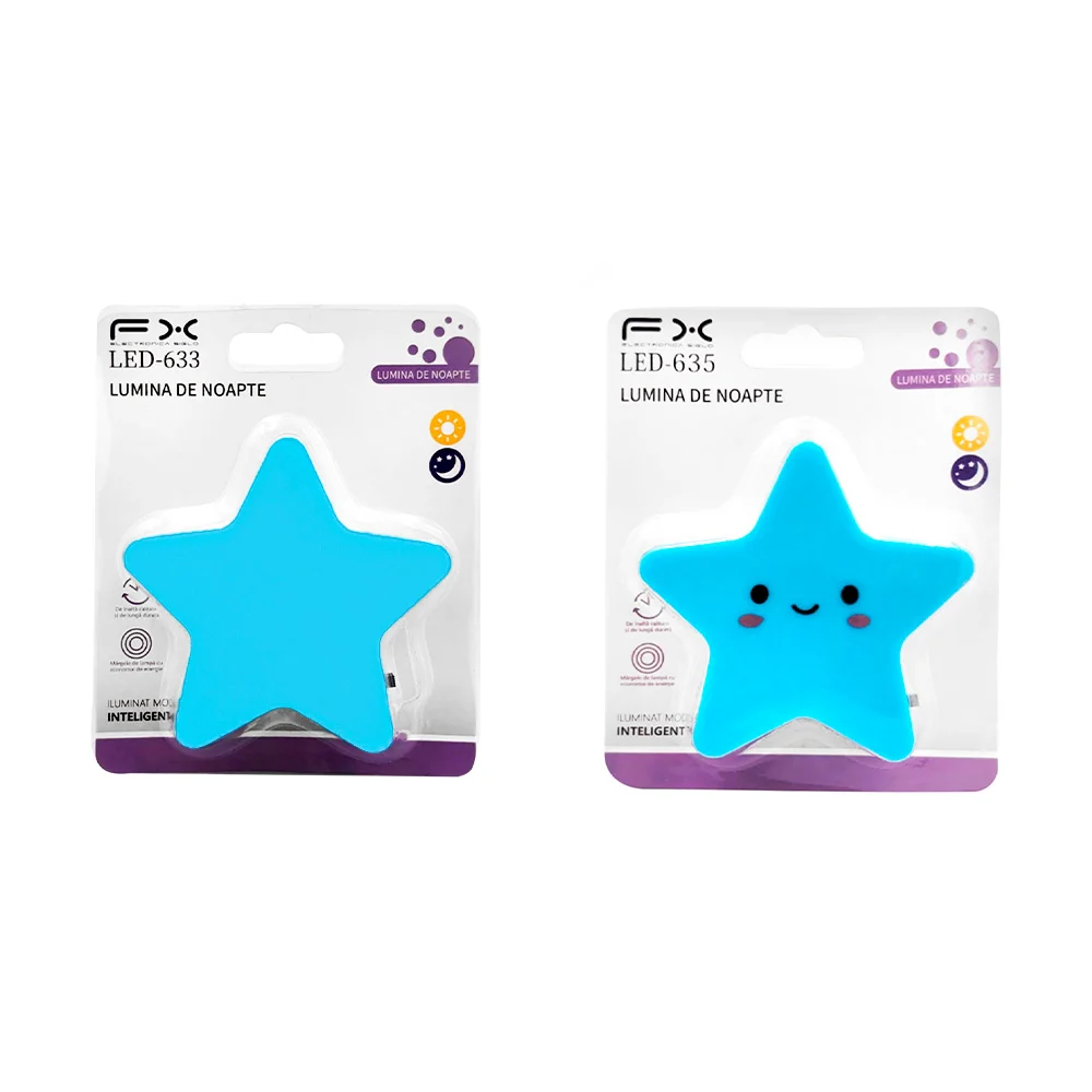 Lámpara de noche con forma y diseño de estrella, color surtido / led-635