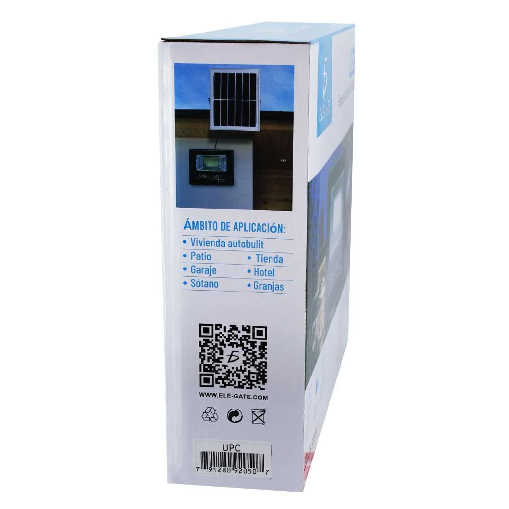 Reflector led 300w con panel solar led.2...