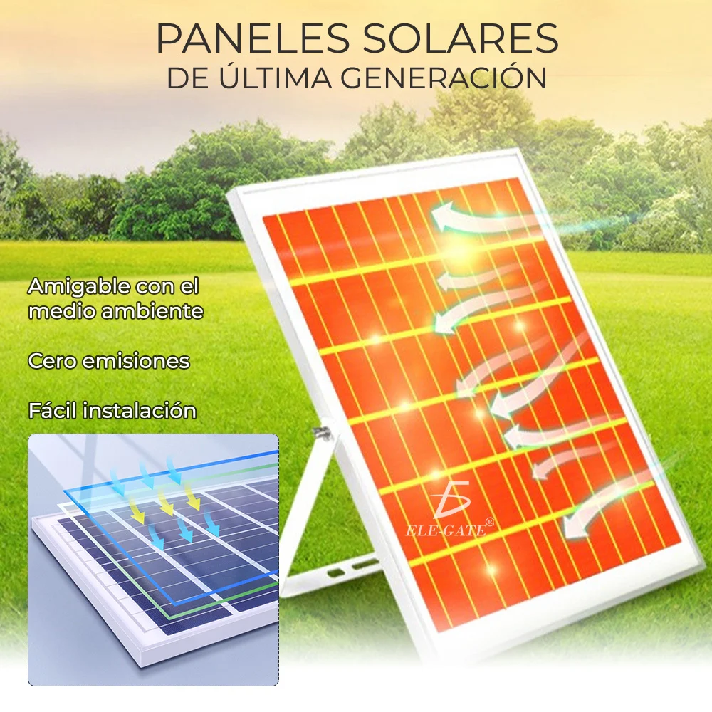 led solar 40w fácil instalación
