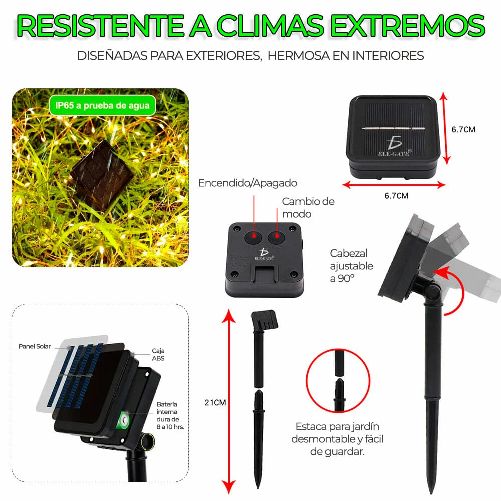 Serie de luces navideñas en forma de co...