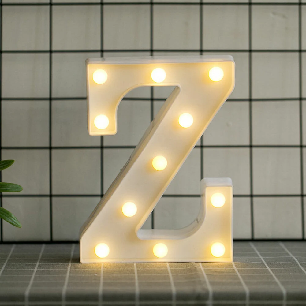 Lámpara de escritorio, con diseño de la letra Z / led.54.z