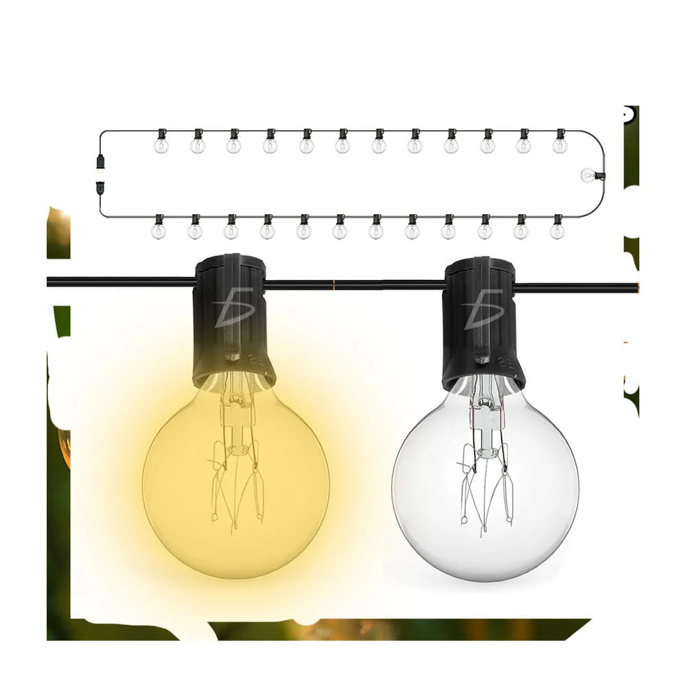 Guirnalda de 7.5 metros con 25 focos impermeables / hsuff4406 / le.g40