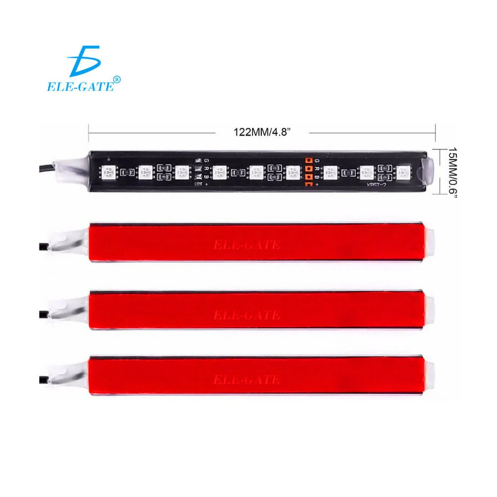 Juego de 4 tiras ele-gate con 9 leds de ...