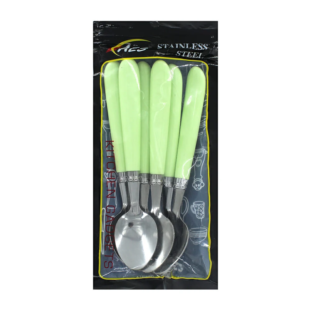 Paquete de 6 cucharas soperas metálicas...