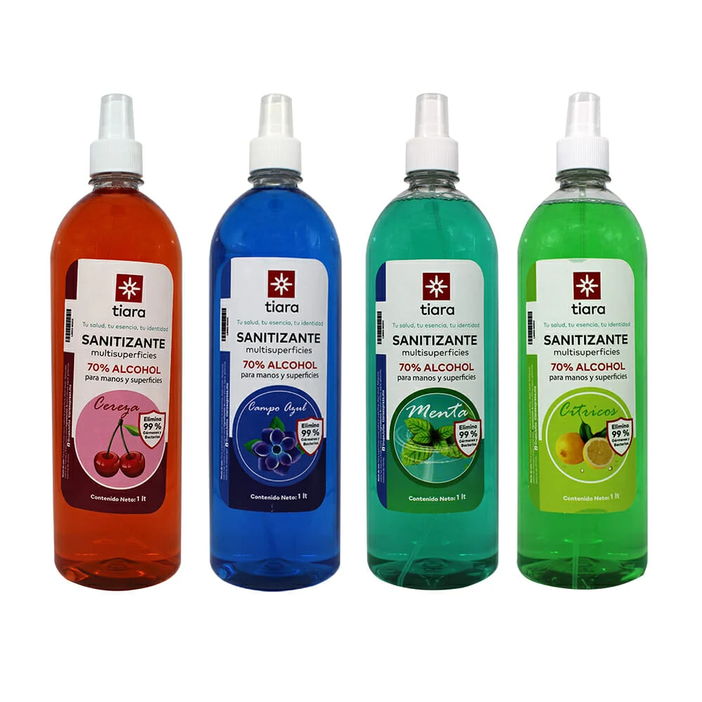Sanitizante para manos y superficies, variedad de aromas / 1 litro lim55-m30x