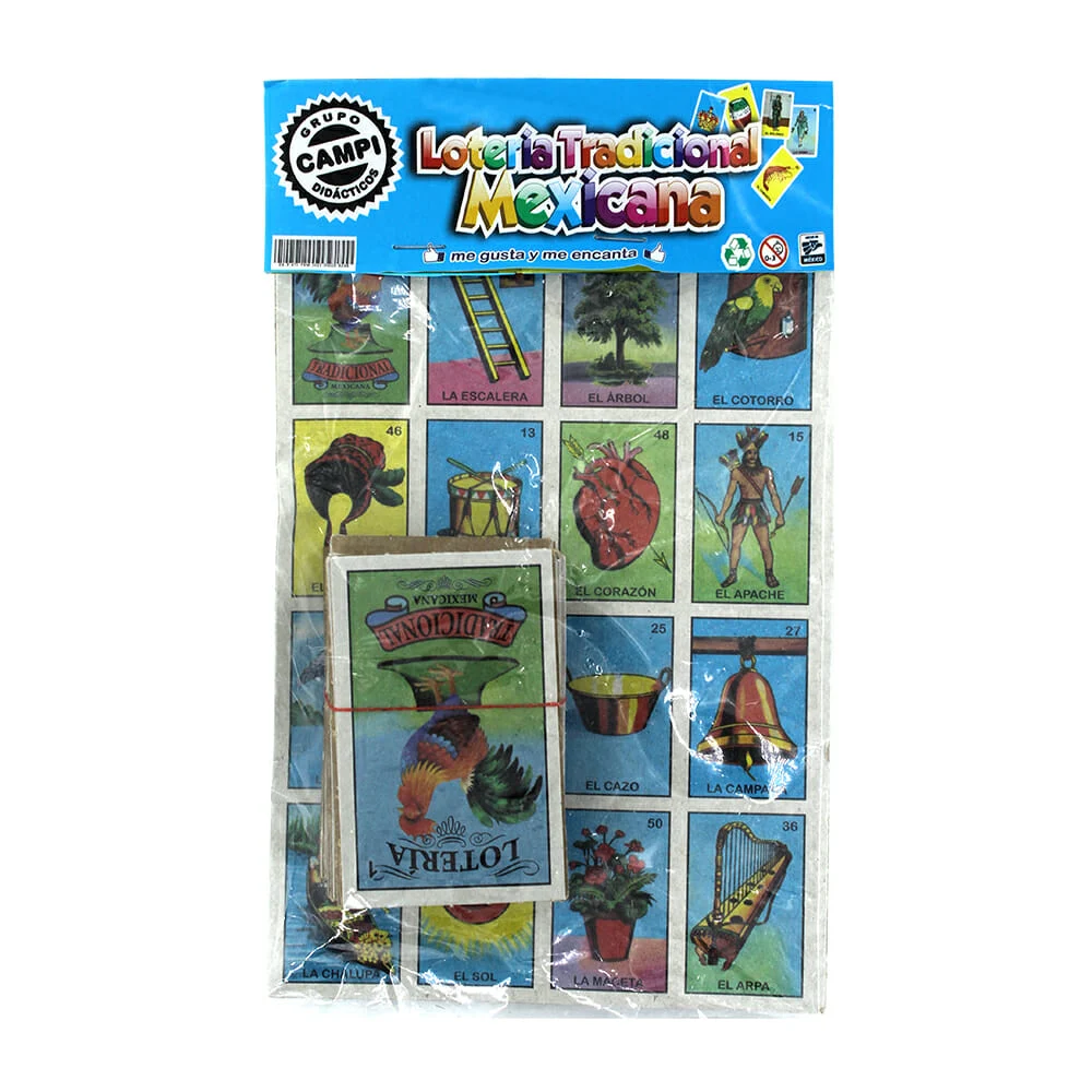 Lotería tradicional mexicana tamaño mediana / R1060