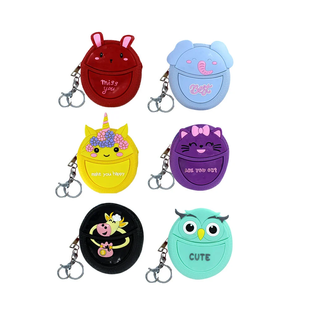 Monedero de plástico, variedad de modelos de animales y colores / R0X325