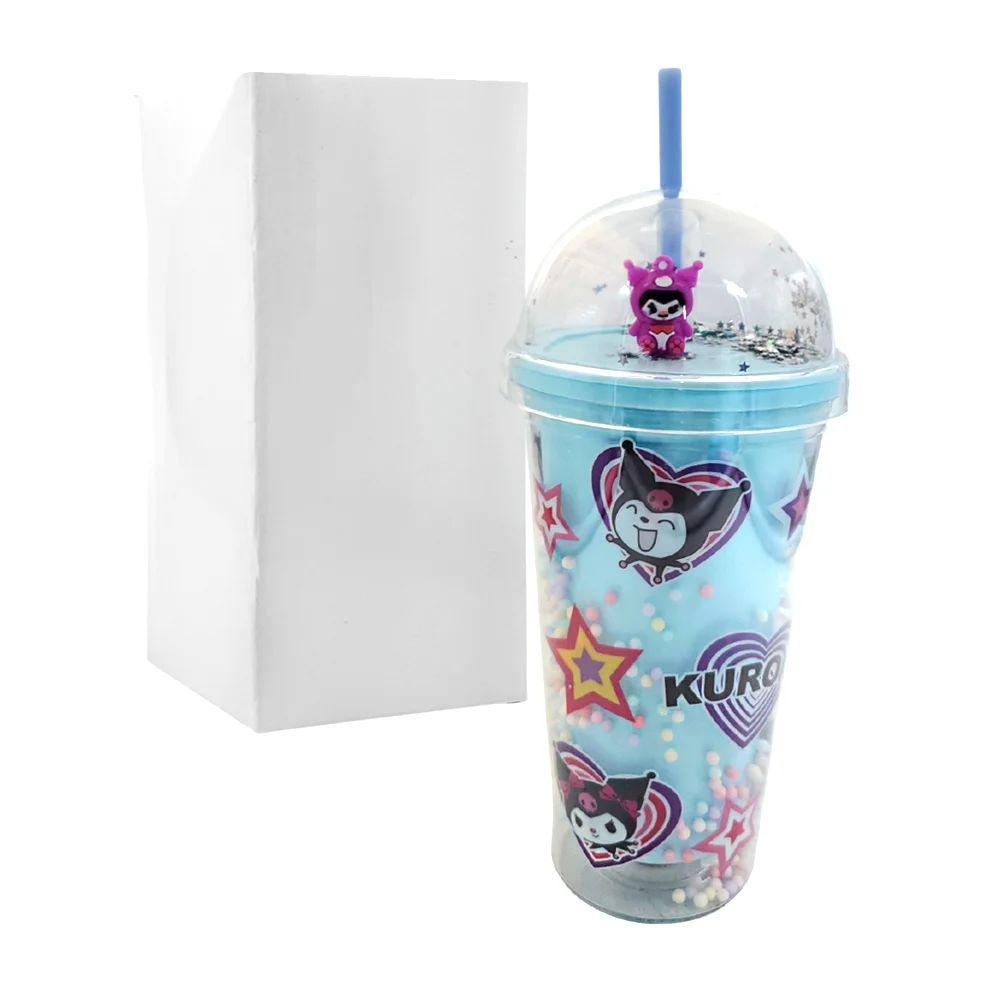 Vaso de acrílico, luz, figura y diamant...