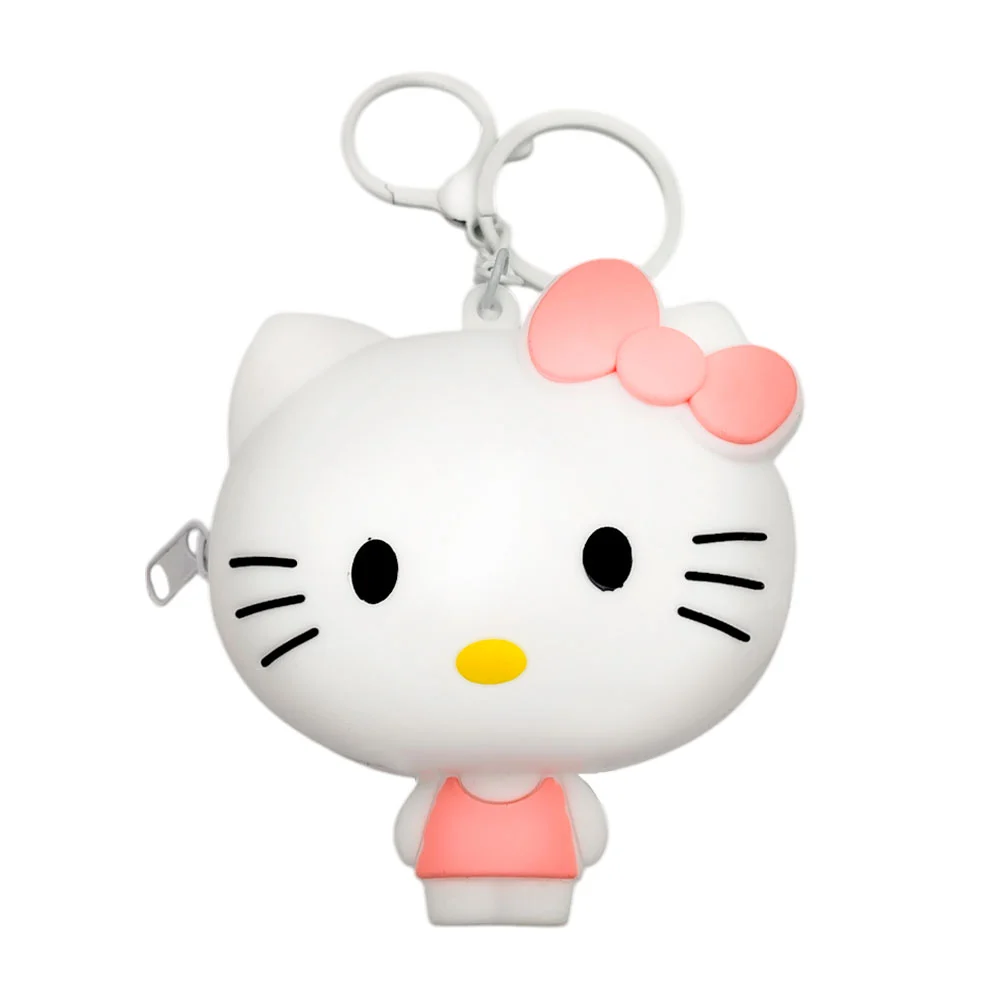 Mini monedero con cuerpo de personaje animado y argolla, variedad de modelos