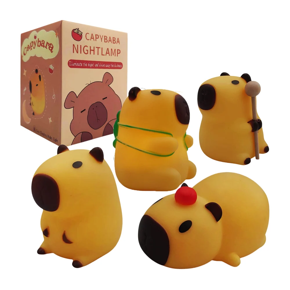 1pza Lámpara led pequeña con forma de capibara, variedad de modelos / lu2064