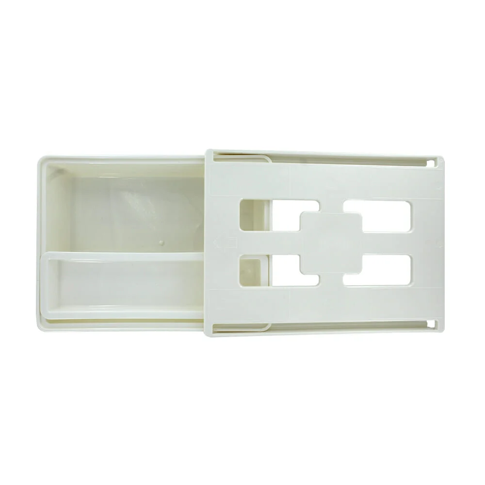 Cajón adhesivo con 2 compartimentos para escritorio 23x19x6.5cm lu265