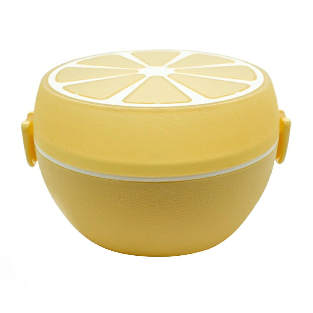 Tupper de plástico en forma de verdura con cubiertos, variedad de diseños / lu654