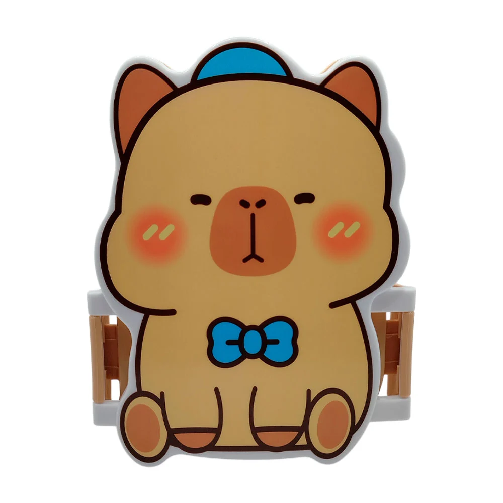 Tupper de plástico con 3 compartimentos con forma y estampado animado