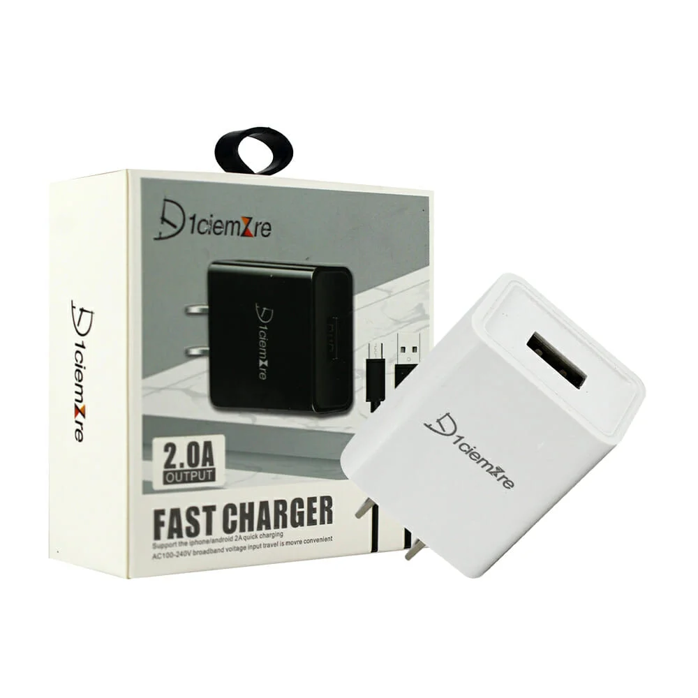 Combo cargador d1ciemzre con entrada v8 para carga 2a / fast charger