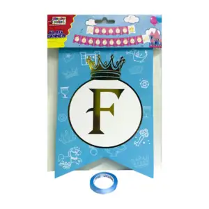 Banderín feliz cumpleaños de 18 piezas con temática de reyes, varieda…