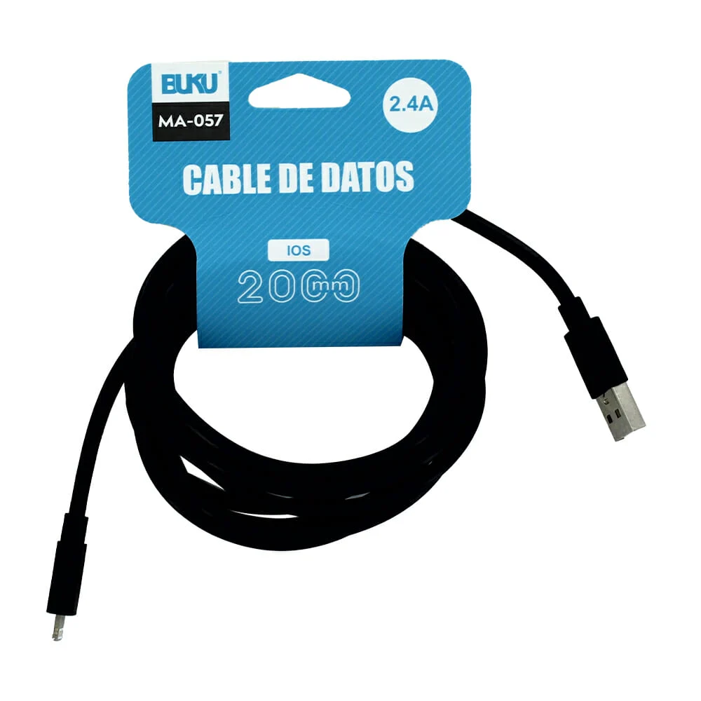 Cable de datos tipo lightning 2000mm ma-057