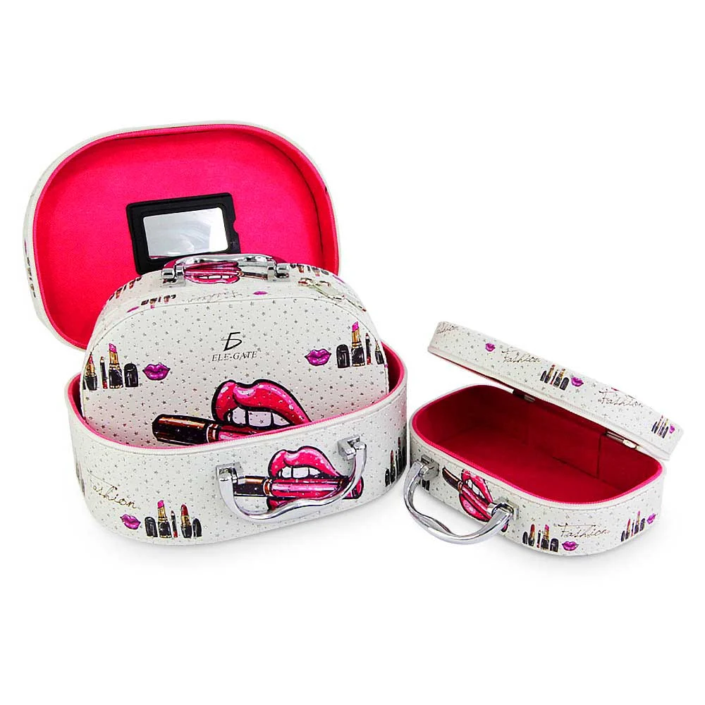 Juego de 3 cosmetiquetas ovaladas con di...
