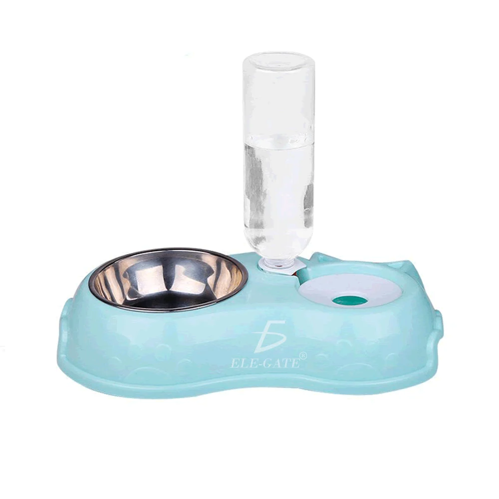 Plato de alimentación con doble compartimiento y dispensador de agua / mas.01.4