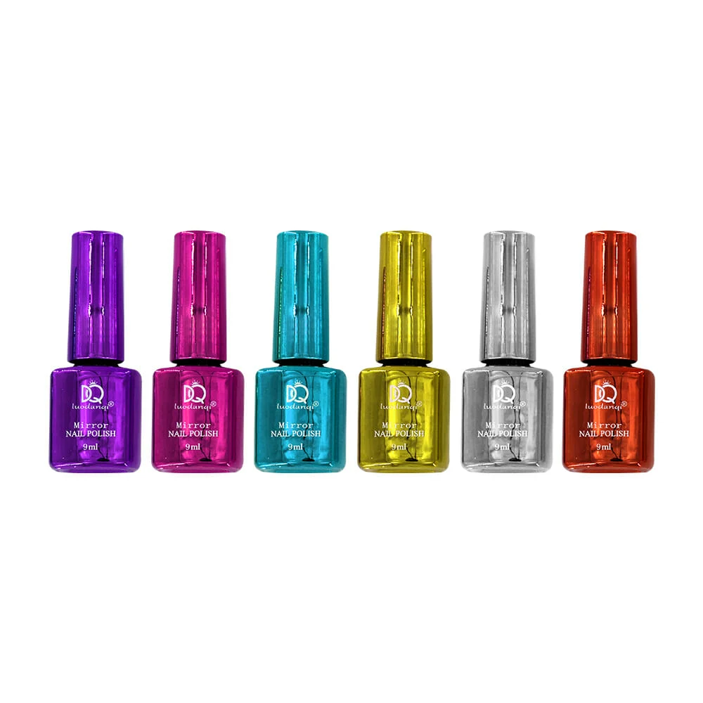 1pza Esmalte efecto metálico luodanqi 9ml, variedad de tonos / mirror nail polish