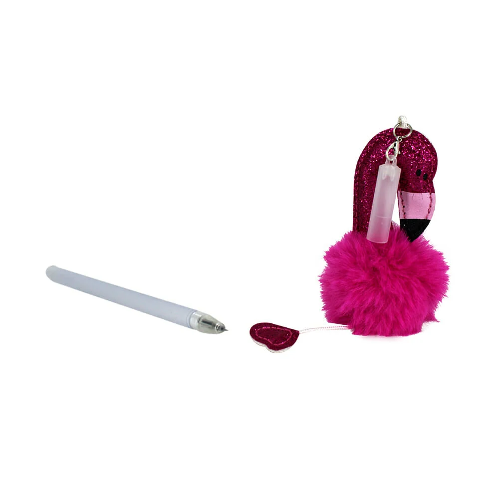 Pluma bola peluche unicornio o flamingo / md-035