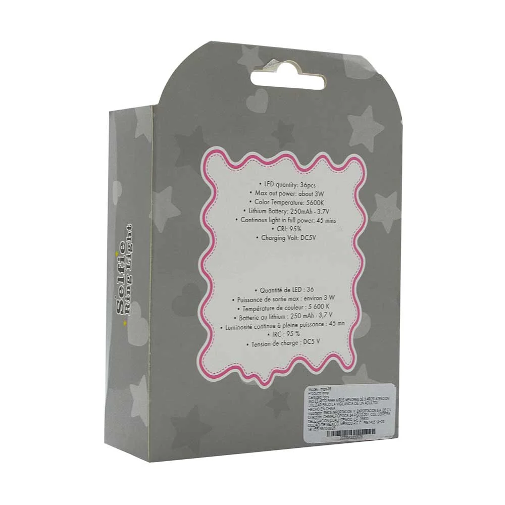 Mini aro de luz de plástico en forma de orejas de gato, con variedad de colores y funciones / mgd-95