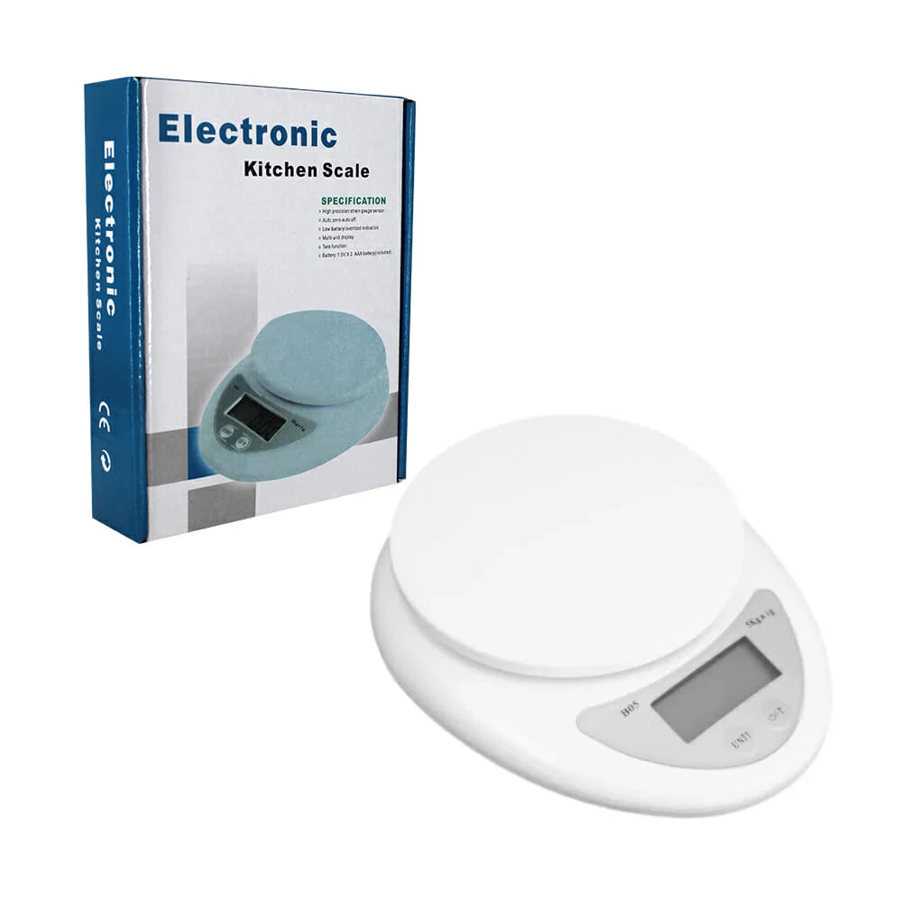 Báscula electrónica b05 de cocina con capacidad máxima para 5kg / electronic kitchen scale / dzc-0131
