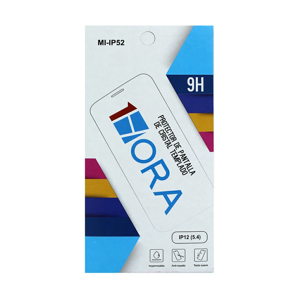 1pza Mica de cristal para iphone 12 ip-12