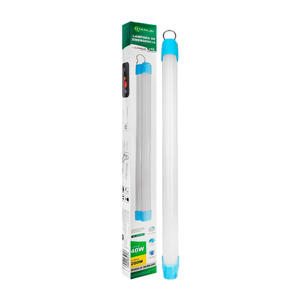 Lámpara de emergencia led 40w, 3 modos,...