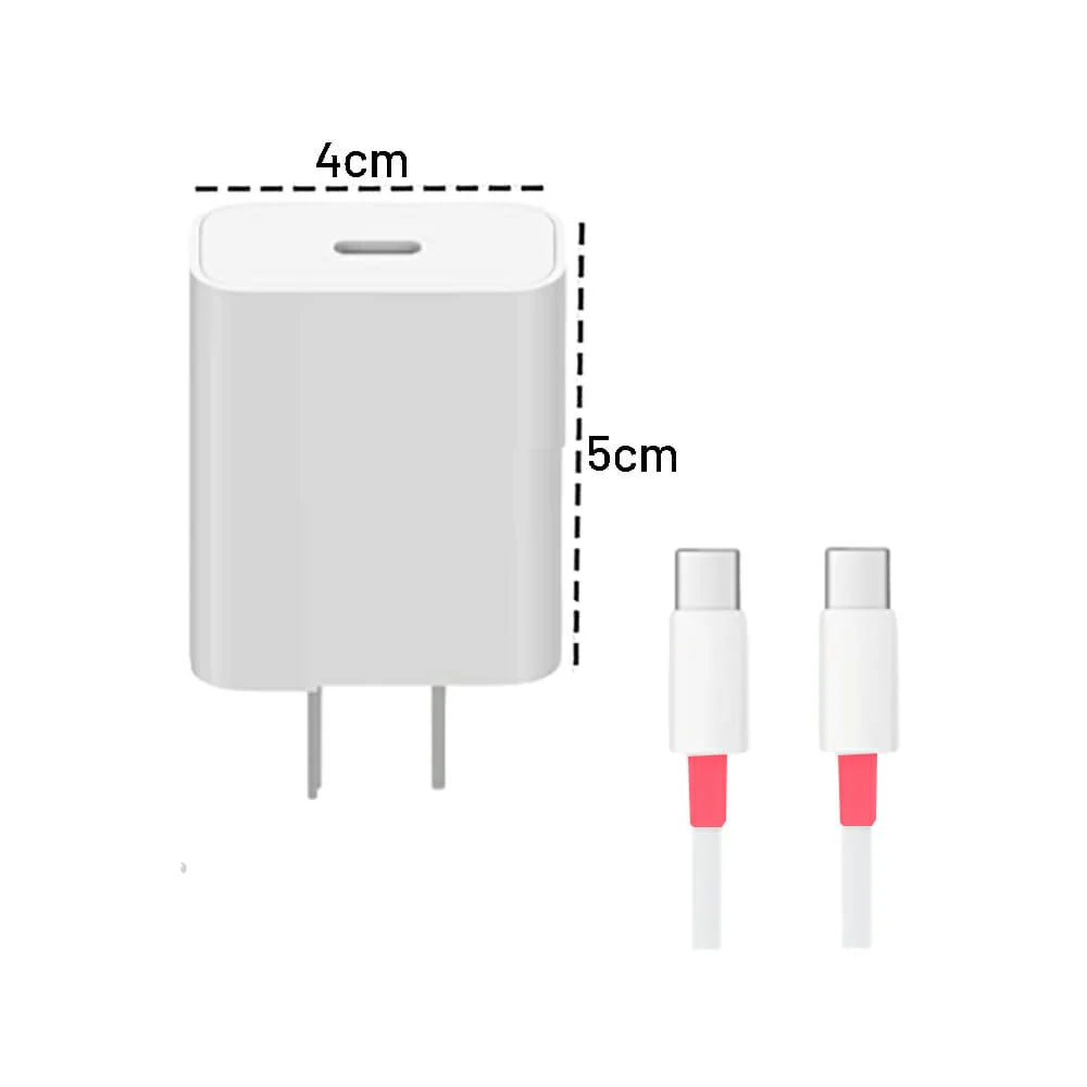 Cargador de carga rápida tipo c, 3a, 30w / auto-id mo-605