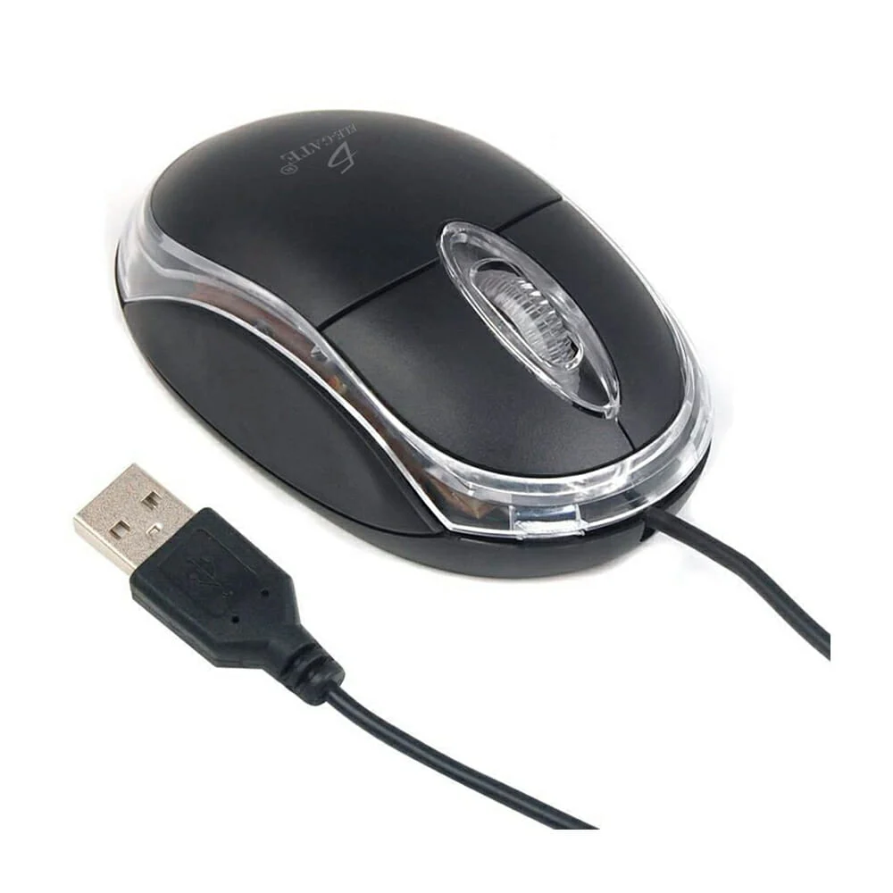 Mouse Usb Alámbrico Pc Laptop Mac Con L...
