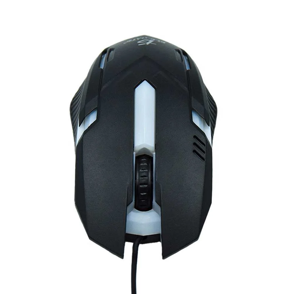 Mouse / ratón gamer con luz rgb y entrada usb, variedad de colores / mo.22
