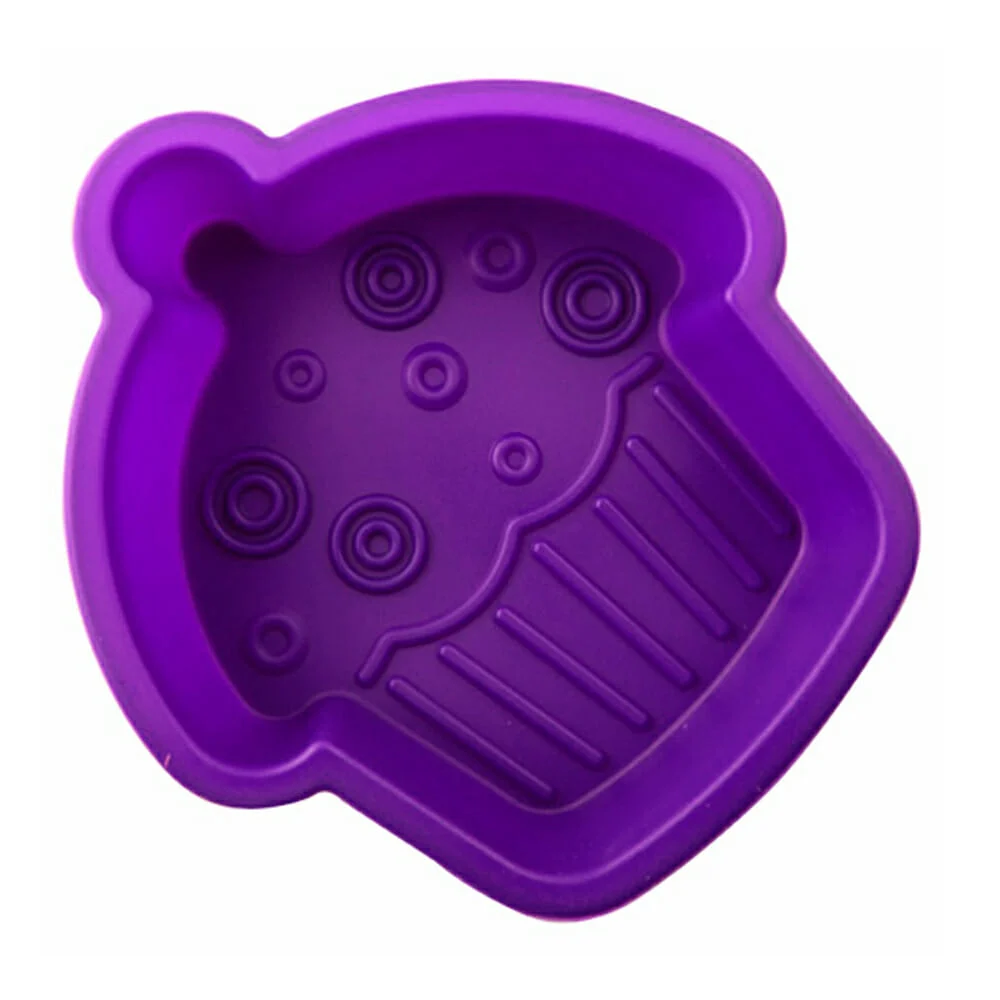 Molde multifuncional de silicón en forma de panque cupcake 20cm, variedad de colores