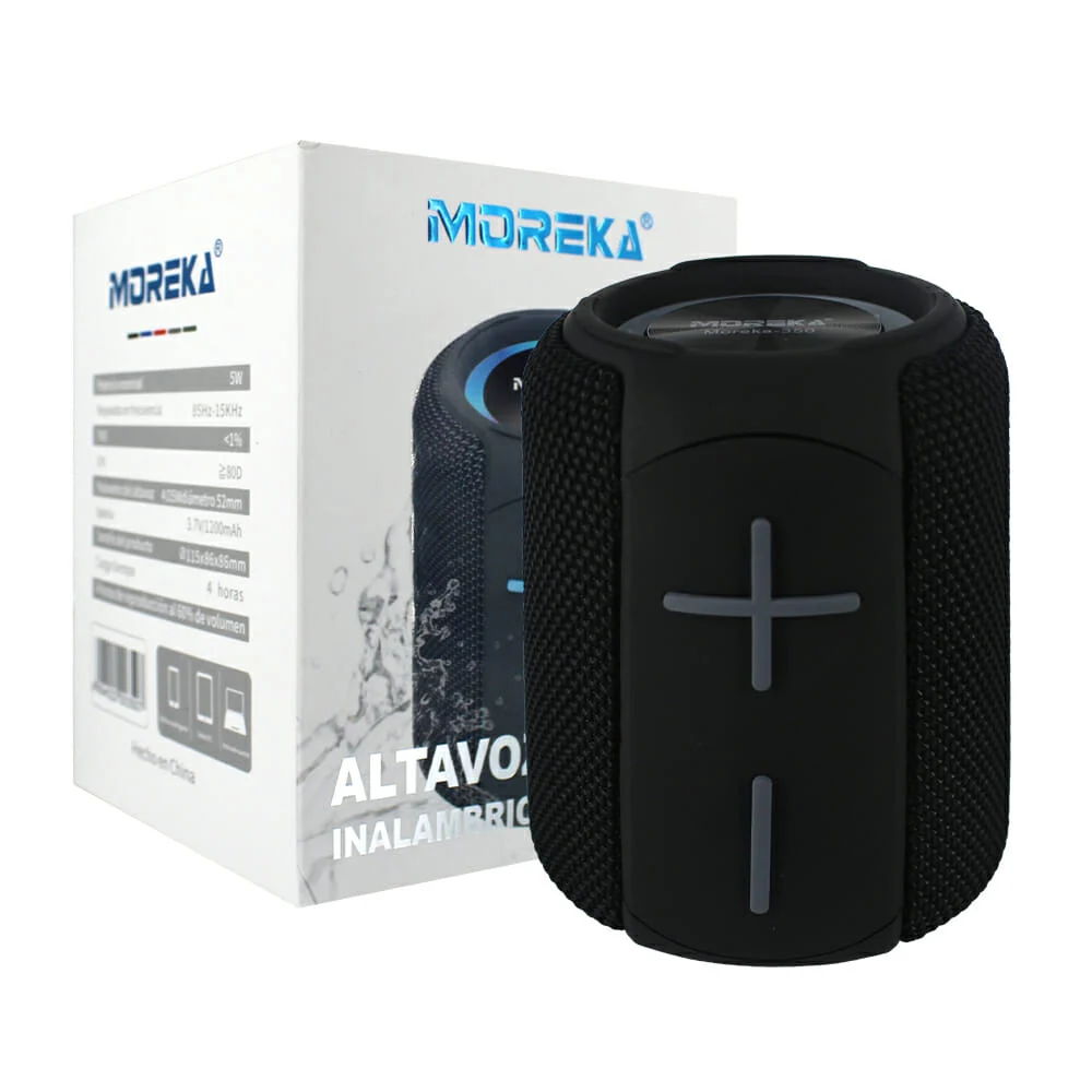 Bocina altavoz cilíndrico moreka blueto...