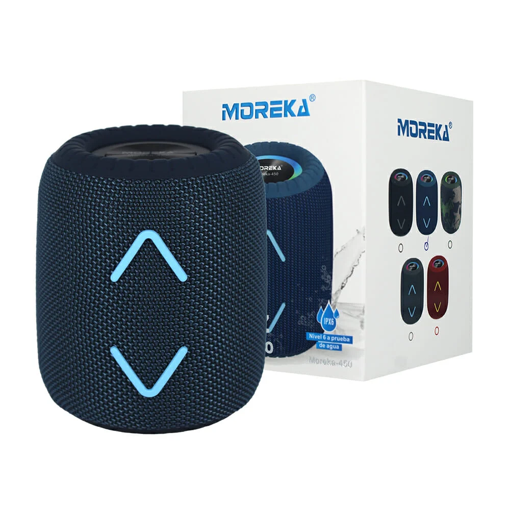 Bocina altavoz cilíndrico moreka blueto...
