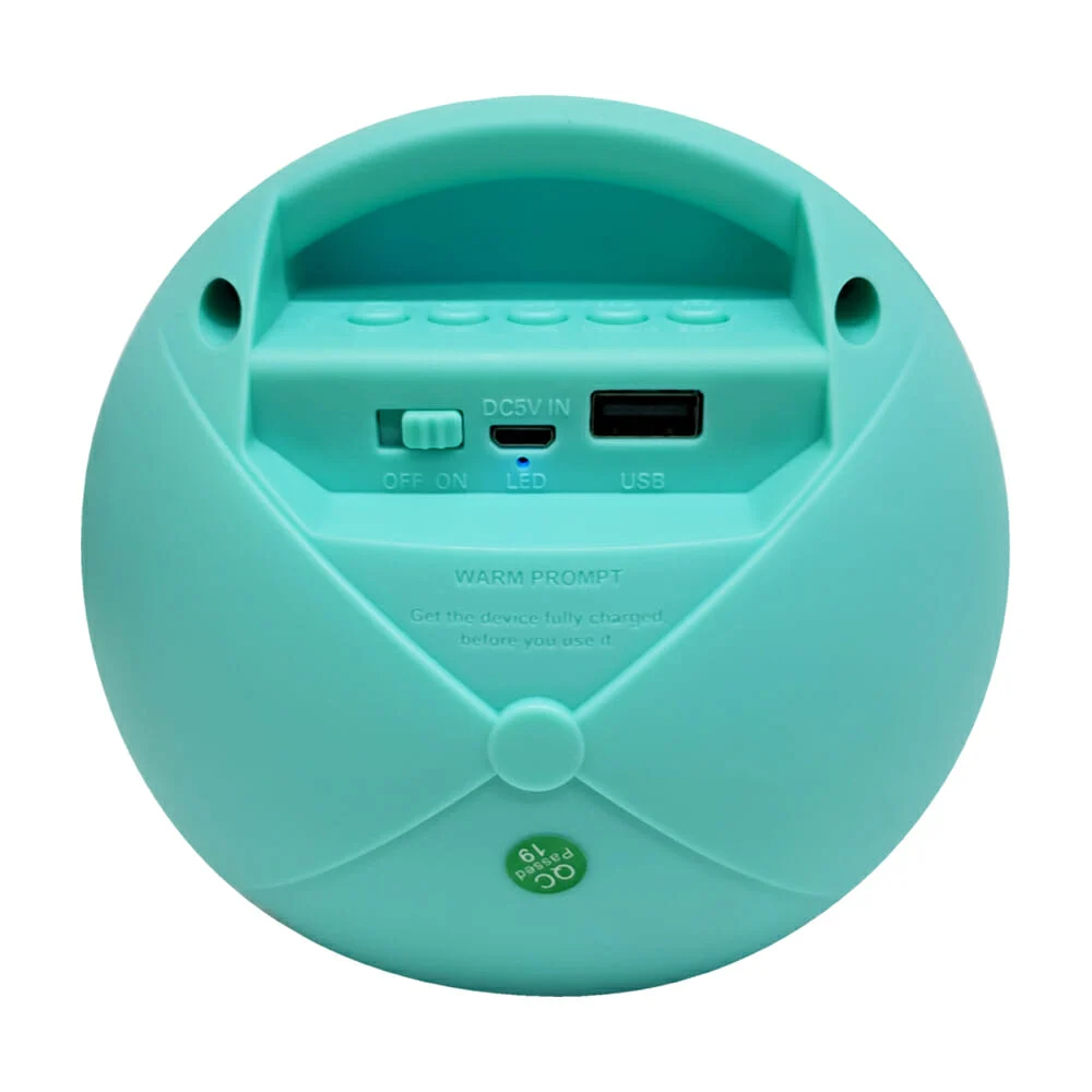 Bocina bluetooth mp3, portátil, fm, puerto usb, luces rgb, variedad de colores / color option ms-2208bt
