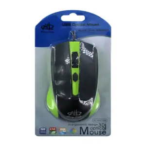 Mouse alámbrico de dos colores, con diseño ergonómico, variedad de co…