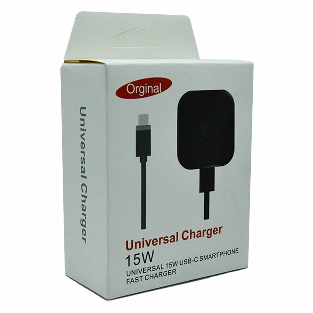 Cargador con cable tipo c o v8 universal 15w mt-1-9 / universal charger / mt-1-8
