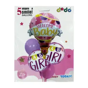 Paquete de 6 globos metálicos dodo con frase feliz cumpleaños, varied…