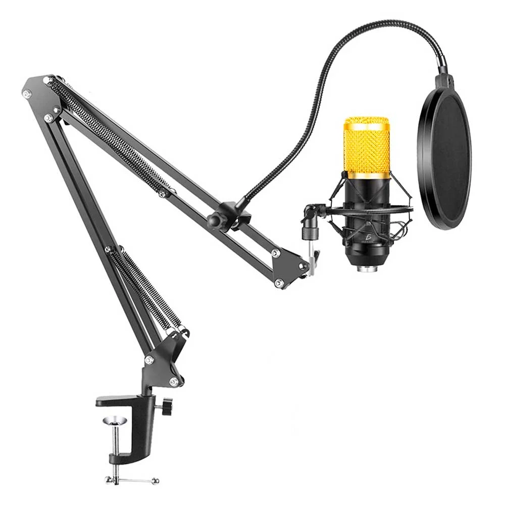 Kit profesional micrófono condensador para grabación de estudios con.bm800
