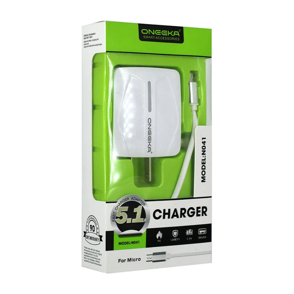 Cargador oneeka con entrada tipo v8 5.a n041
