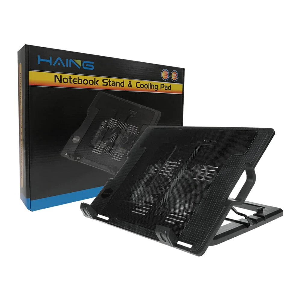 Base de refrigeración para laptop con doble ventilador, ajuste de inclinación y soporte antideslizante/ n182 / base enfriadora
