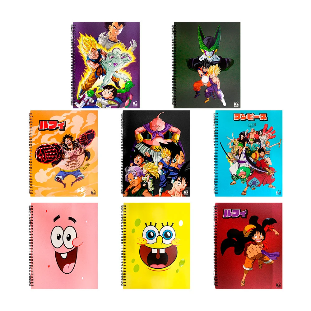 Cuaderno profesional doble espiral metálico, 100hojas, variedad de modelos
